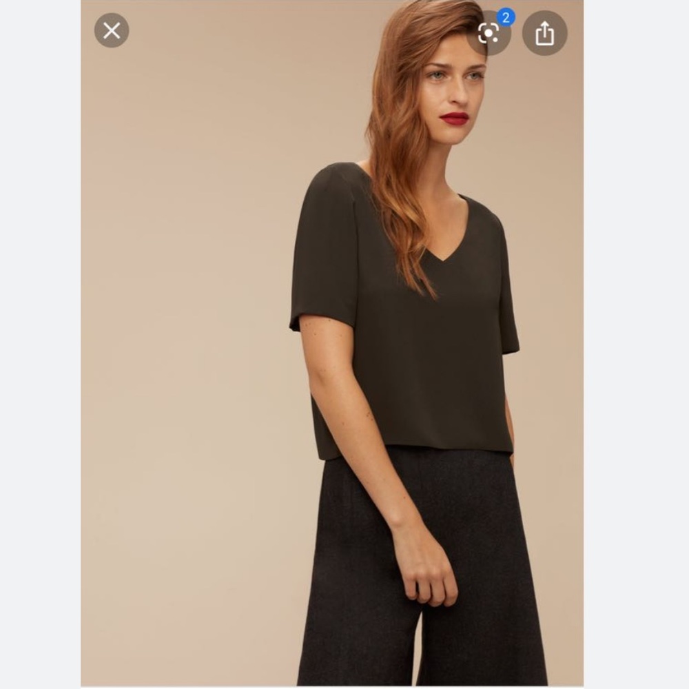 Aritzia - Babaton Randy Blouse in Tuscan Olive